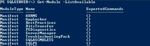 Get-Module –ListAvailable