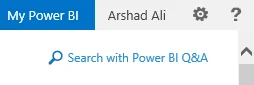 Search with Power BI Q&A