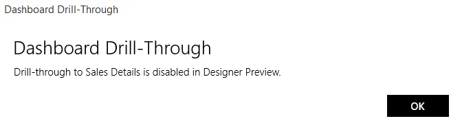 Drill-down preview does not work in designer preview
