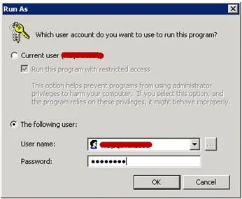 Run the process with a domain login with administrative permission