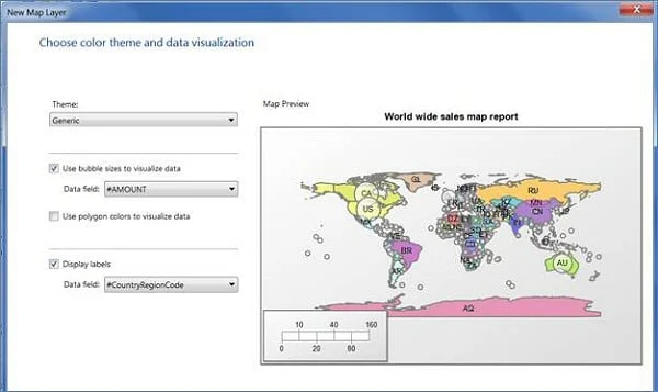 Check the "Use bubble size to visualize data" option